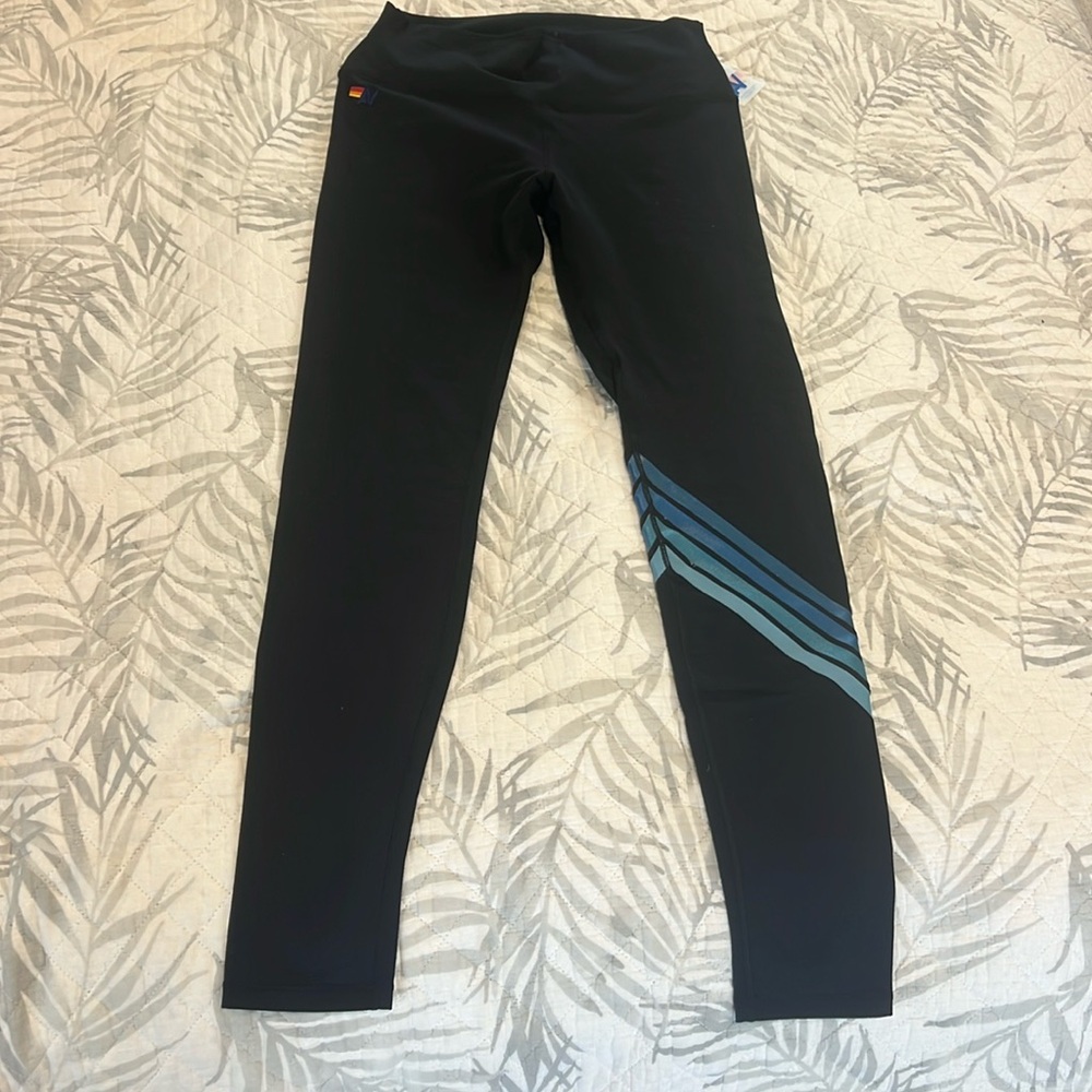 Aviator Nation Chevron Full Length Hi-Rise Leggings